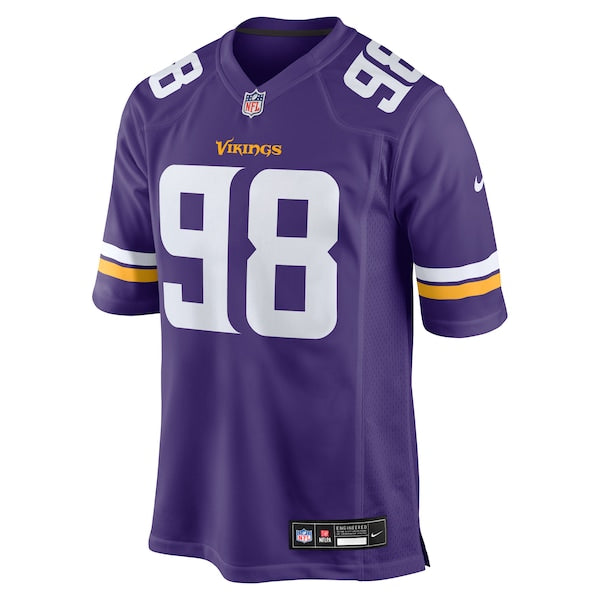 Javon Hargrave Minnesota Vikings Nike Team Game Jersey - Purple - Image 2