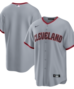 Cleveland Guardians Nike Road Replica 2.0 Jersey - Gray