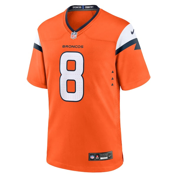 Jarrett Stidham Denver Broncos Nike Team Game Jersey - Orange - Image 3