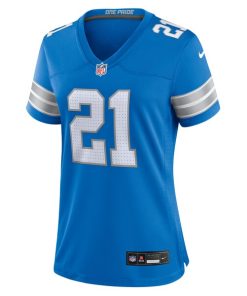 Alternative view of Amik Robertson Detroit Lions Nike Women's Team Game Jersey -  Blue