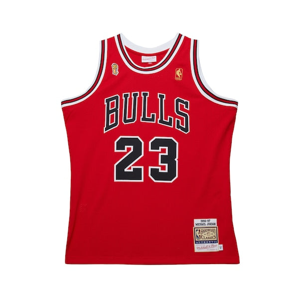 Michael Jordan Chicago Bulls 1996/97 Throwback Authentic Jersey - Red - Image 2