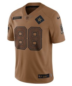 Alternative view of CeeDee Lamb Dallas Cowboys Nike 2023 Salute To Service Limited Jersey - Brown