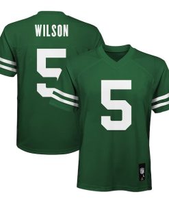 Garrett Wilson New York Jets Youth Replica Player Jersey - Legacy Green
