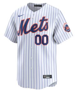 Alternative view of New York Mets Nike Youth Home Limited Custom Jersey - White