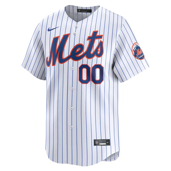 New York Mets Nike Youth Home Limited Custom Jersey - White - Image 2