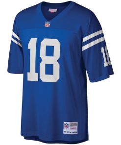 Alternative view of Peyton Manning Indianapolis Colts Big & Tall 1998 Retired Player Replica Jersey - Royal