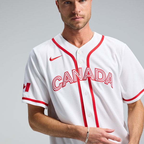 Canada Baseball Nike 2026 World Baseball Classic Home Stadium Jersey - White - Image 3