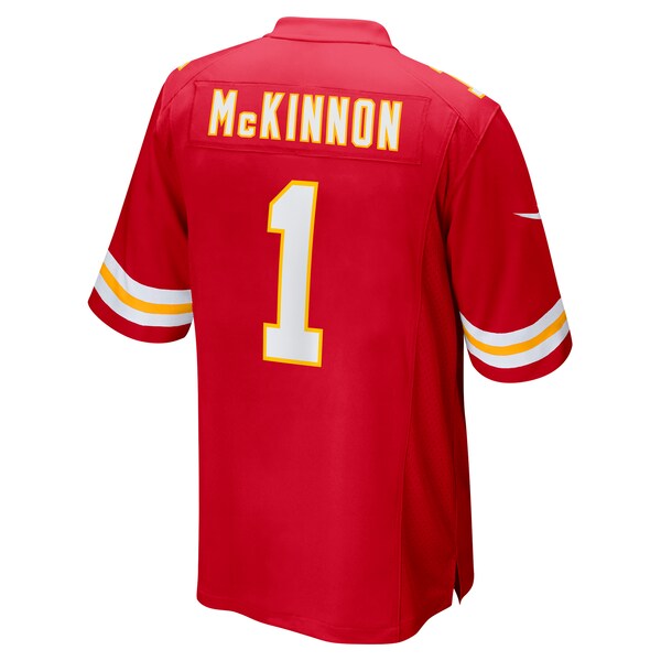 Jerick McKinnon Kansas City Chiefs Nike Super Bowl LVII Patch Game Jersey - Red - Image 3
