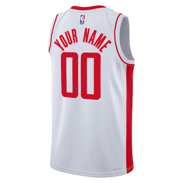 Houston Rockets Nike Unisex Swingman Custom Jersey White - Association Edition - Image 3