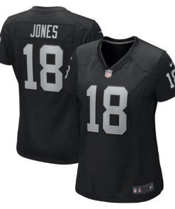 Alternative view of Jack Jones Las Vegas Raiders Nike Women's  Game Jersey -  Black