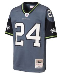 Alternative view of Marshawn Lynch Seattle Seahawks  Youth Legacy Jersey - Blue