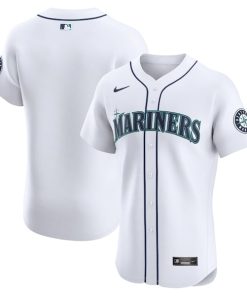 Seattle Mariners Nike Home Elite Jersey - White