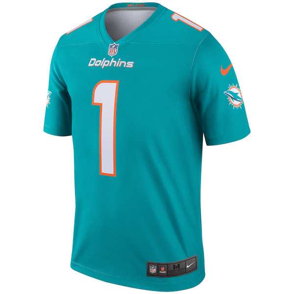 Tua Tagovailoa Miami Dolphins Nike Legend Jersey - Aqua - Image 3