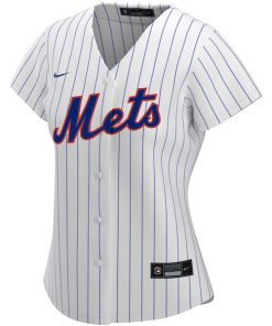 Alternative view of New York Mets Nike Women's Home Replica Custom Jersey - White