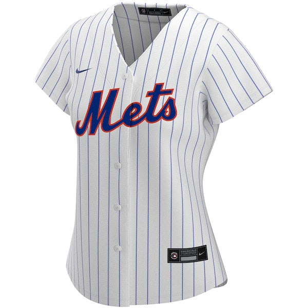 New York Mets Nike Women's Home Replica Custom Jersey - White - Image 2