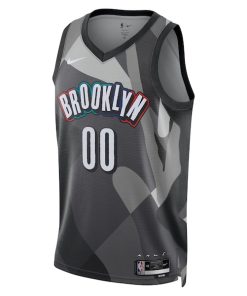Alternative view of Brooklyn Nets Nike Unisex 2024/25 Custom Swingman Jersey - City Edition - Gray