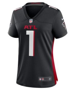 Alternative view of Dirty Birds Atlanta Falcons Nike Women's Game Jersey - Black