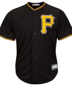 Alternative view of Pittsburgh Pirates Big & Tall Replica Team Jersey - Black