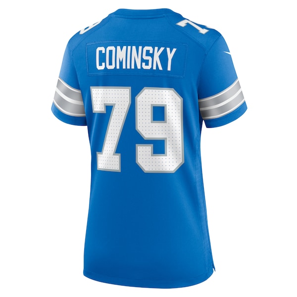 John Cominsky Detroit Lions Nike Women's Team Game Jersey - Blue - Image 3