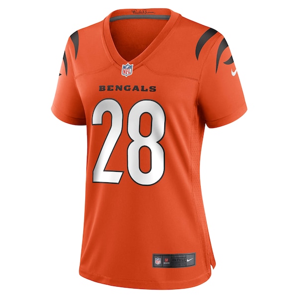 Joe Mixon Cincinnati Bengals Nike Women's Game Jersey - Orange/Black - Image 3