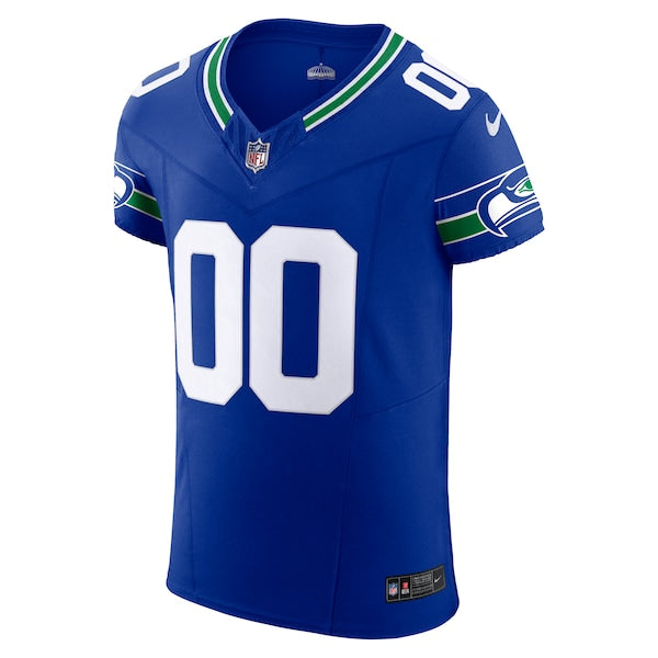 Seattle Seahawks Nike Alternate Vapor F.U.S.E. Elite Custom Jersey - Men's Royal - Image 2