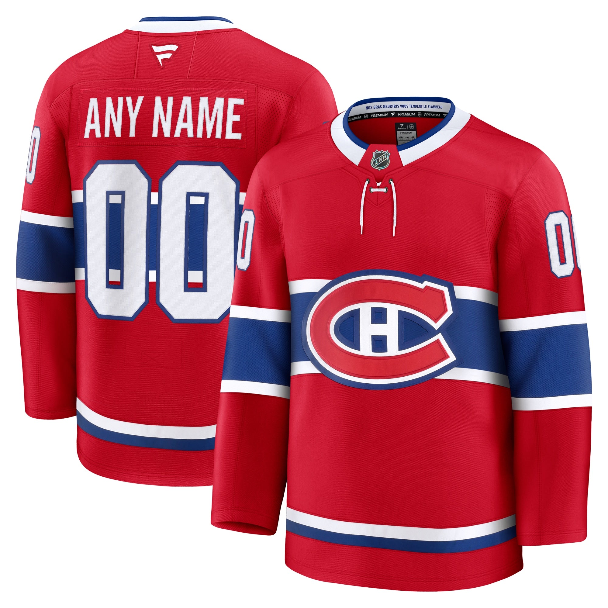Montreal Canadiens Away Premium Custom Jersey - White/Red - Image 2