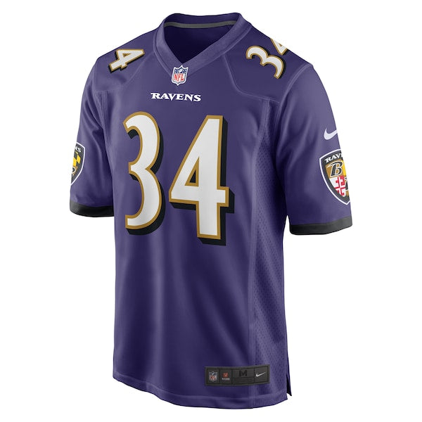 Keaton Mitchell Baltimore Ravens Nike Game Jersey - Purple - Image 2