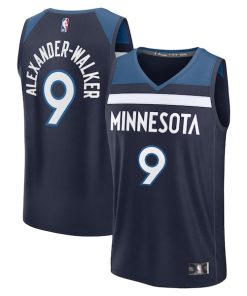 Nickeil Alexander-Walker Minnesota Timberwolves  Fast Break Replica Player Jersey - Icon Edition - Navy