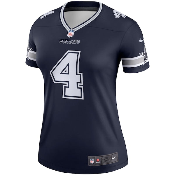 Dak Prescott Dallas Cowboys Nike Women's Legend Player Jersey - Navy/White - Image 3
