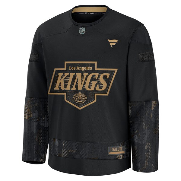 Los Angeles Kings 2024 Military Appreciation Practice Jersey - Black - Image 2