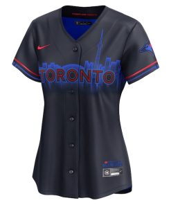Alternative view of Toronto Blue Jays Nike Women's 2024 City Connect Limited Jersey - Navy