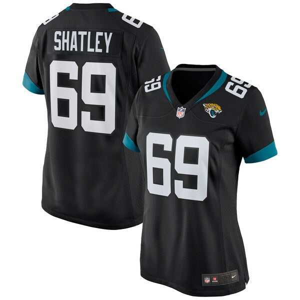 Tyler Shatley Jacksonville Jaguars Nike Women's Game Jersey - Black/Teal - Image 2