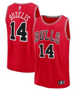 Matas Buzelis Chicago Bulls  Fast Break Replica Player Jersey - Icon Edition - Red