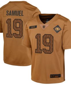 Deebo Samuel San Francisco 49ers Nike Youth 2023 Salute To Service Limited Jersey - Brown