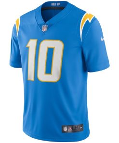 Alternative view of Justin Herbert Los Angeles Chargers Nike Vapor Limited Jersey - Powder Blue