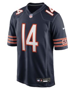 Alternative view of Olamide Zaccheaus Chicago Bears Nike Team Game Jersey -  Navy