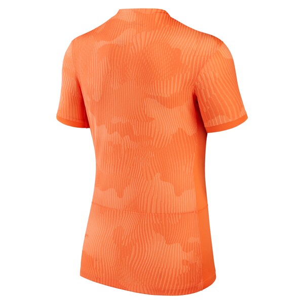 Netherlands Women's National Team Nike Women's 2023 Home Stadium Replica Jersey - Orange - Image 3