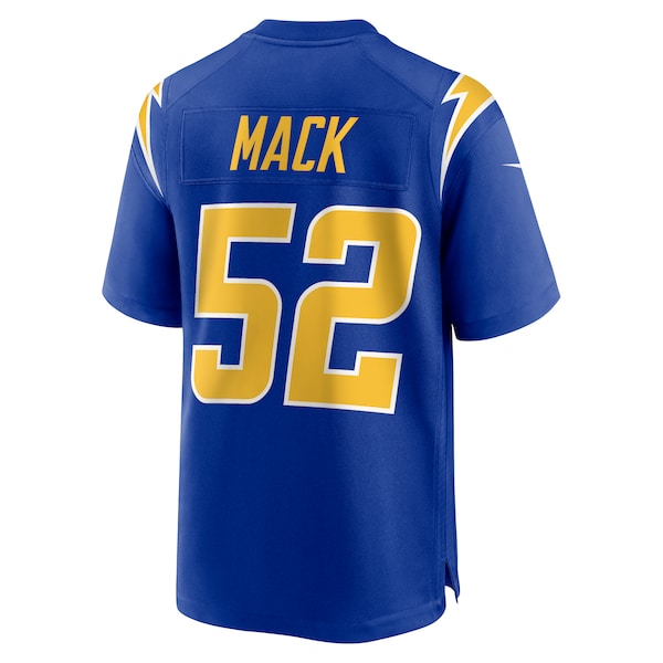 Khalil Mack Los Angeles Chargers Nike Alternate Game Jersey - Royal/Navy/White - Image 4