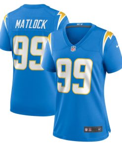 Scott Matlock Los Angeles Chargers Nike Women's Team Game Jersey - Powder Blue