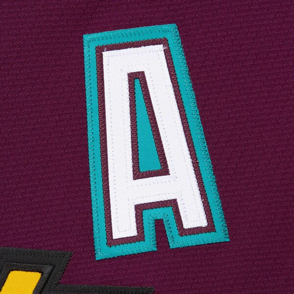 Teemu Selanne Anaheim Ducks 1996-97 Power Play Jersey - Purple/White - Image 6