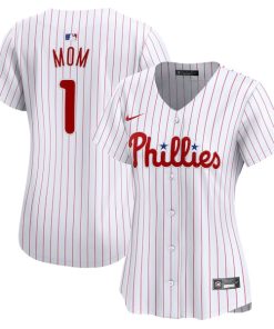 Philadelphia Phillies Nike Women's #1 Mom Home Limited Jersey - White