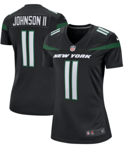 Jermaine Johnson II New York Jets Nike Women's Alternate Game Jersey - Stealth Black