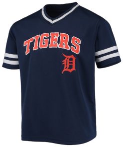 Alternative view of Youth Akil Baddoo Navy Detroit Tigers Player Logo Jersey