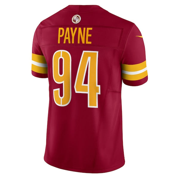 Daron Payne Washington Commanders Nike Vapor F.U.S.E. Limited Jersey - Burgundy - Image 3
