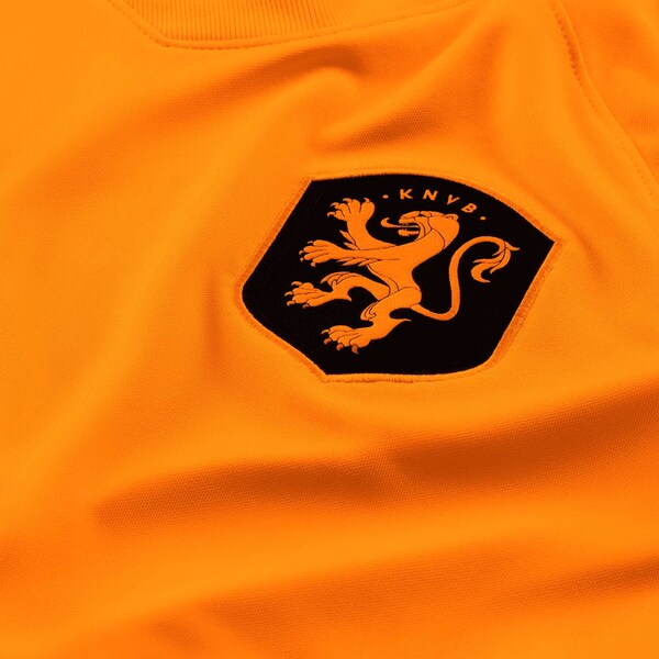 Netherlands Women's National Team Nike Women's 2022/23 Home Replica Blank Jersey - Orange - Image 4