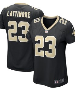 Marshon Lattimore New Orleans Saints Nike Women's Team Game Jersey -  Black