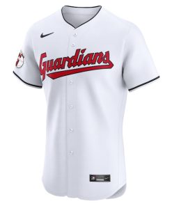 Alternative view of Cleveland Guardians Nike Home Elite Jersey - White