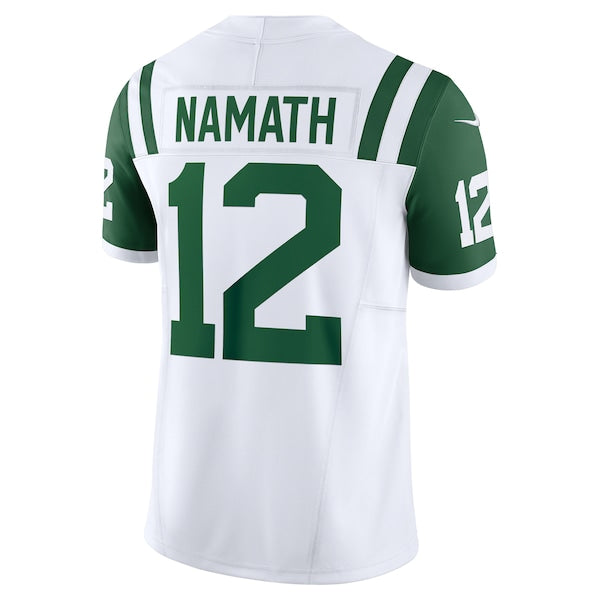 Joe Namath New York Jets Nike Classic Alternate Vapor F.U.S.E. Retired Player Limited Jersey - White - Image 3
