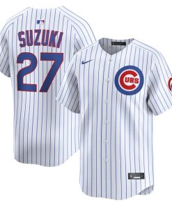 Seiya Suzuki Chicago Cubs Nike Home Limited Player Jersey - White