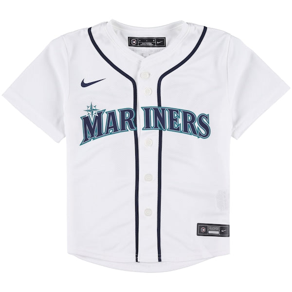 Custom Miami Marlins Nike Toddler Game Jersey - White - Image 3